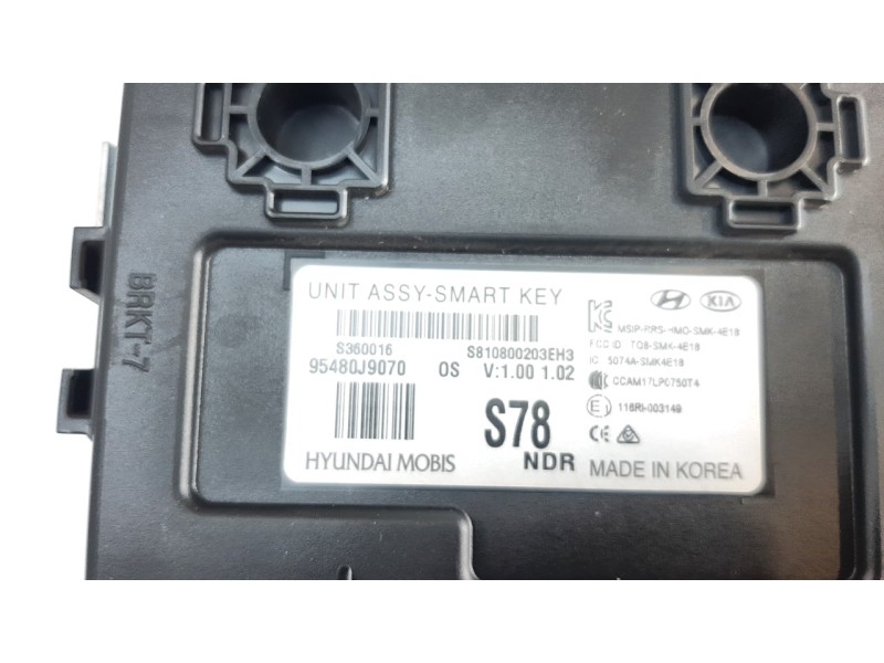 Recambio de modulo electronico para hyundai kona 1.0 tgdi cat referencia OEM IAM 95480J9070  