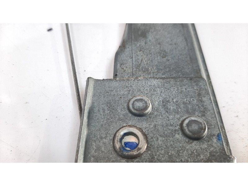 Recambio de elevalunas trasero derecho para renault captur zen referencia OEM IAM 827009380R 106199718 
