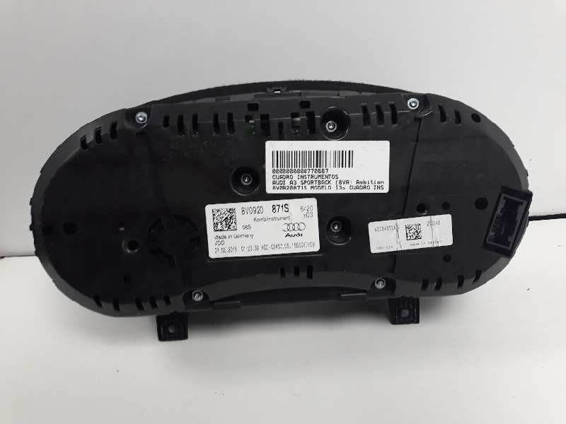 Recambio de cuadro instrumentos para audi a3 sportback (8va) ambition referencia OEM IAM 8V0920871S A2C94972400 