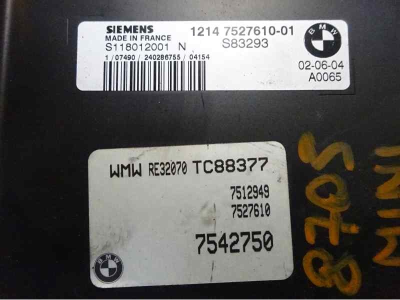 Recambio de centralita motor uce para mini mini (r50,r53) cooper s referencia OEM IAM 1214752761001 S118012001N 