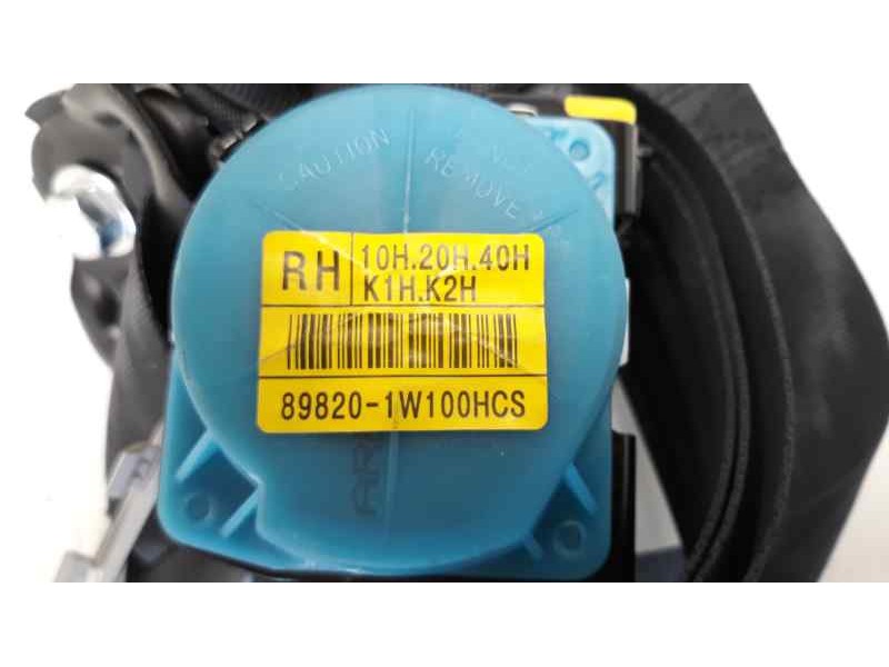 Recambio de cinturon seguridad trasero derecho para kia rio 1.2 cat referencia OEM IAM 898201W100  