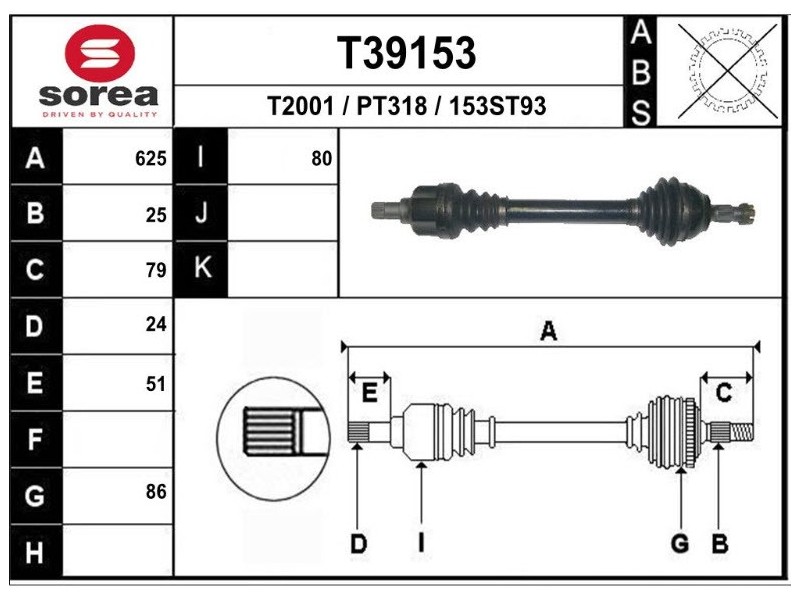 Recambio de transmision delantera izquierda para citroen ds4 1.6 e-hdi fap referencia OEM IAM 9684135380 P1508 T39153
