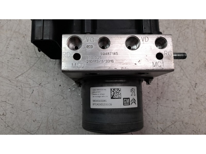 Recambio de abs para citroen c3 1.2 puretech bivalent. gasolina / gpl referencia OEM IAM 9834565080  