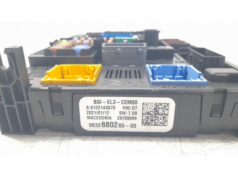Recambio de caja reles / fusibles para citroen c3 1.2 puretech bivalent. gasolina / gpl referencia OEM IAM 9832880280  