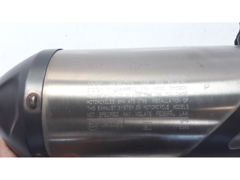 Recambio de silenciador trasero para bmw f 800 r referencia OEM IAM 18518559535 855953302 