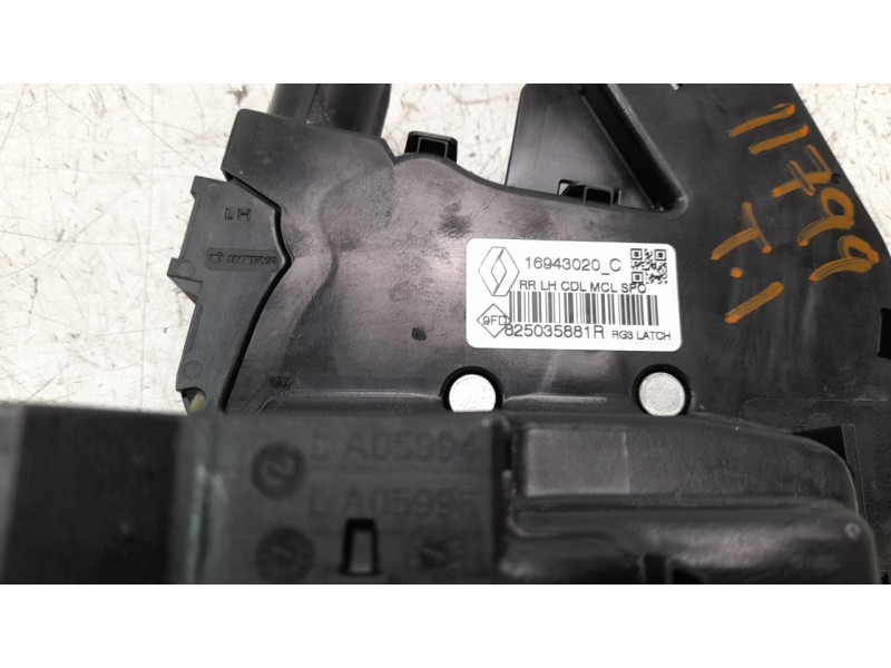 Recambio de cerradura puerta trasera izquierda para renault megane iv grandtour business referencia OEM IAM 825035881R  