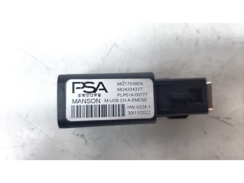 Recambio de modulo electronico para peugeot 2008 (p1) 1.2 puretech referencia OEM IAM 98217039DX  