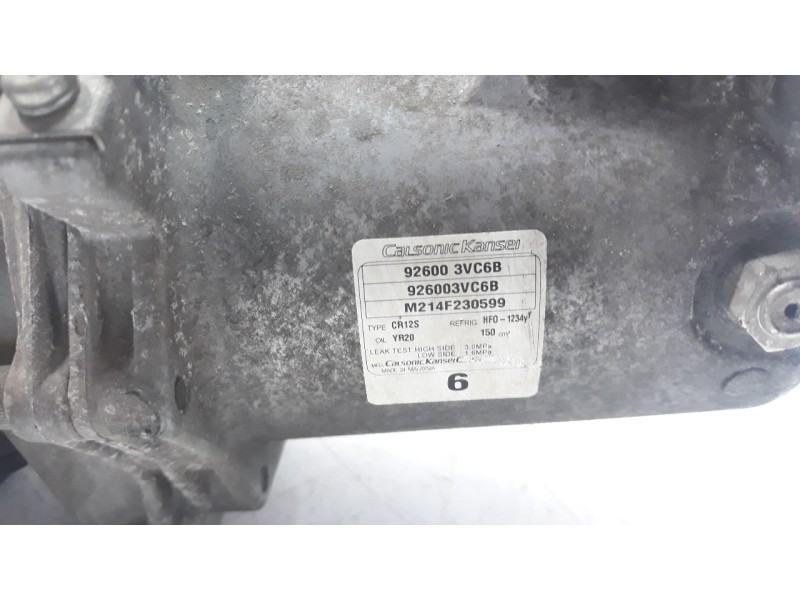 Recambio de compresor aire acondicionado para nissan pulsar (c13) 1.5 turbodiesel cat referencia OEM IAM 926003VC6B  
