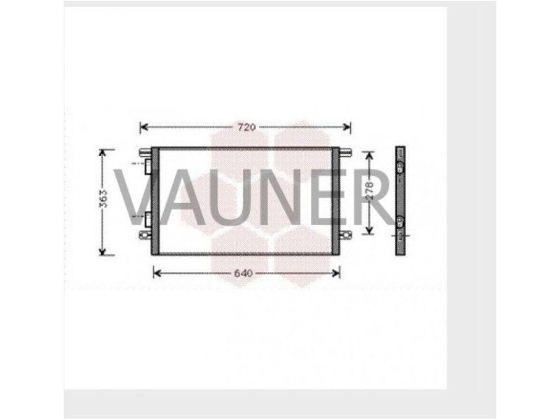 Recambio de condensador / radiador aire acondicionado para renault laguna grandtour (k56) 1.9 dti diesel cat referencia OEM IAM 