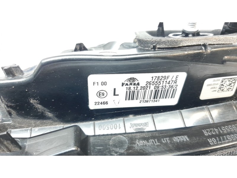 Recambio de piloto trasero izquierdo interior para renault clio v intens referencia OEM IAM 265551147R  