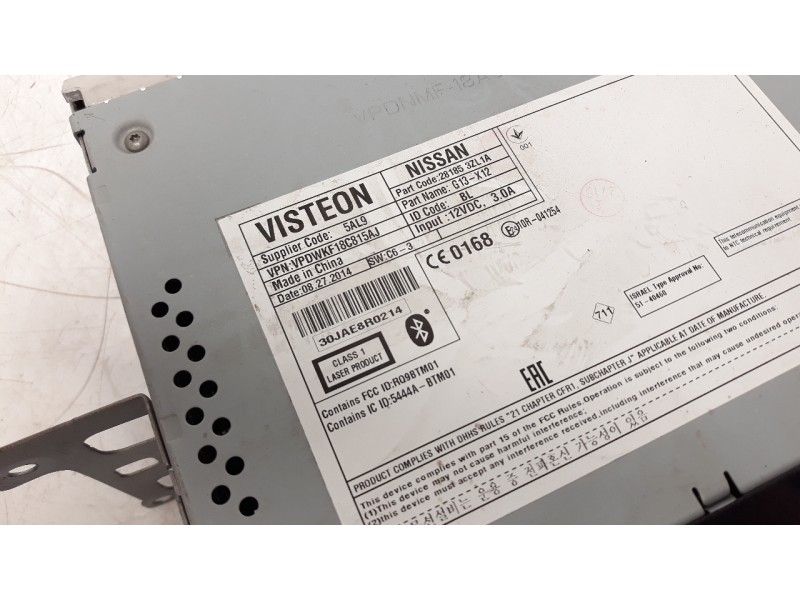 Recambio de sistema audio / radio cd para nissan pulsar (c13) 1.5 turbodiesel cat referencia OEM IAM 281853ZL2A  
