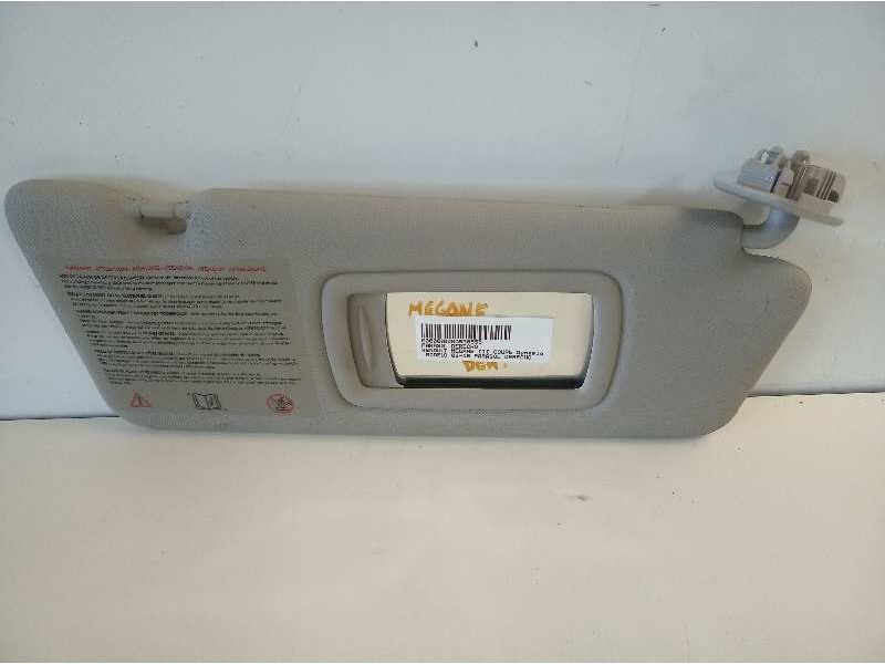 Recambio de parasol derecho para renault megane iii coupe dynamique referencia OEM IAM   