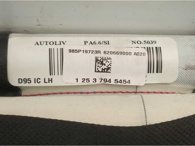 Recambio de airbag cortina delantero izquierdo para renault megane iii coupe dynamique referencia OEM IAM 985P19723R 620669000A0