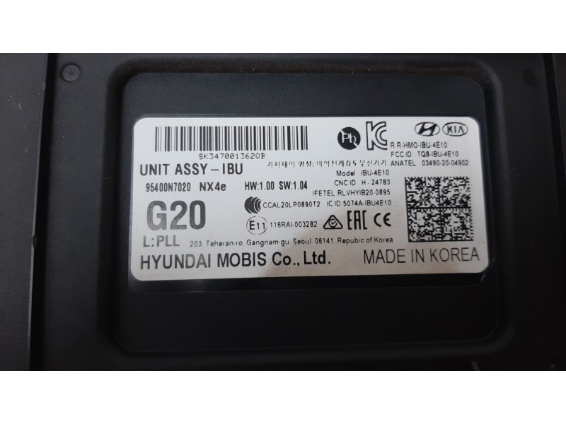 Recambio de modulo electronico para hyundai tucson referencia OEM IAM 95400N7020  