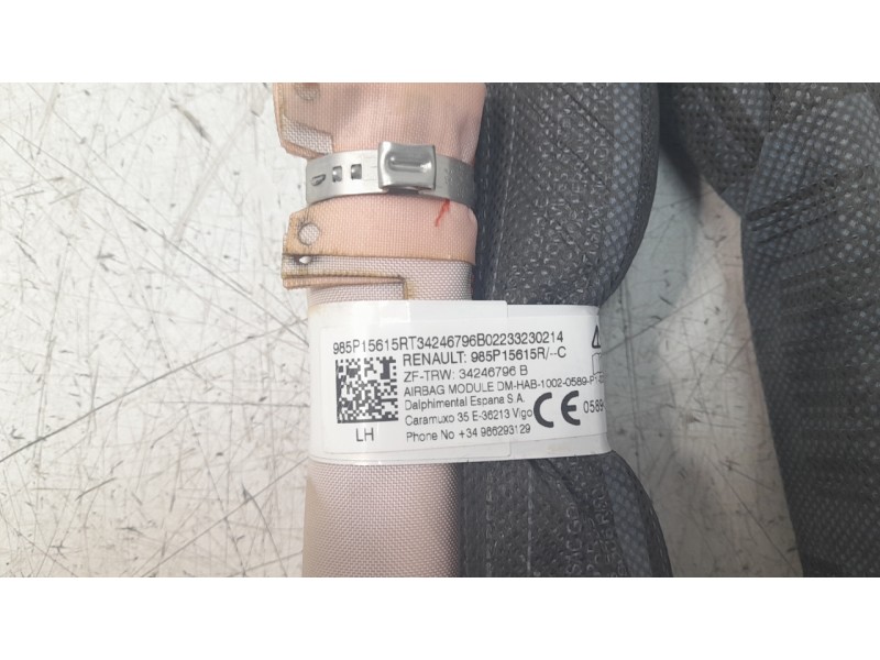 Recambio de airbag cortina delantero izquierdo para dacia duster ii anniversary referencia OEM IAM 985P15615R  