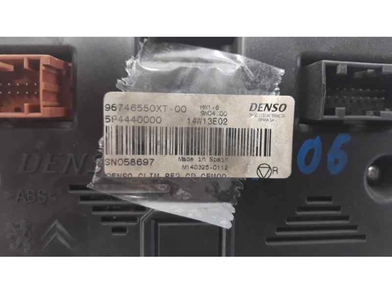 Recambio de mando climatizador para citroen c-elysée exclusive referencia OEM IAM 96746550XT  