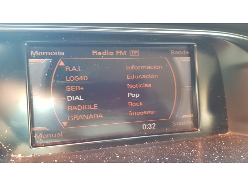 Recambio de pantalla multifuncion para audi a5 coupe (8t) 2.7 v6 24v tdi referencia OEM IAM 8T0919603A  