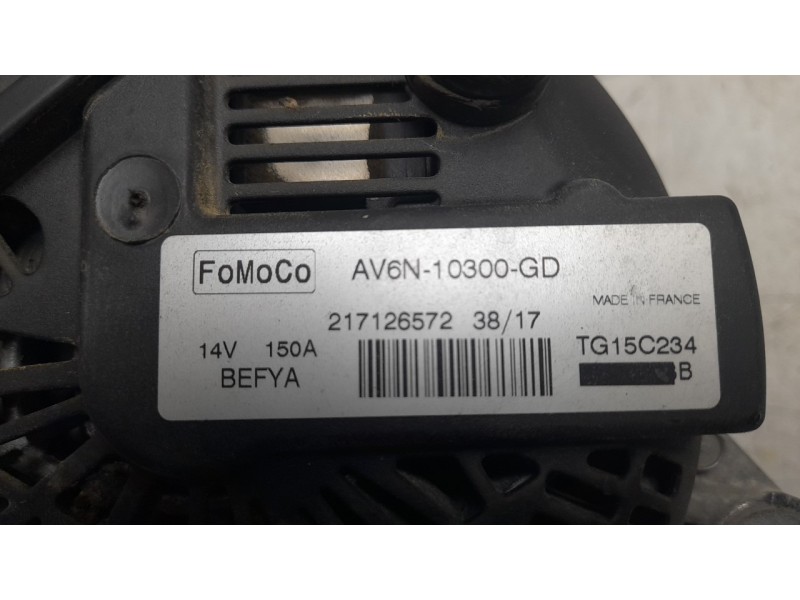 Recambio de alternador para ford kuga st-line referencia OEM IAM AV6N10300GD ALF190451 