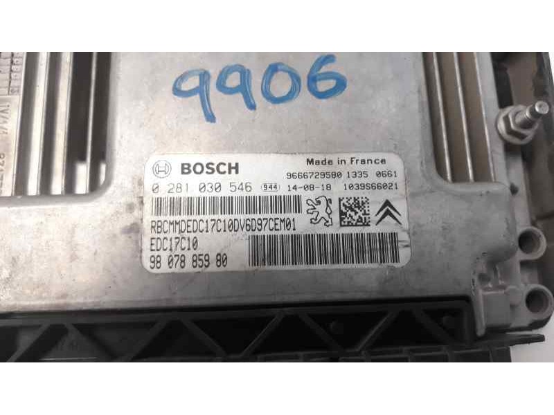 Recambio de centralita motor uce para citroen c-elysée exclusive referencia OEM IAM 9807885980 0281030546 