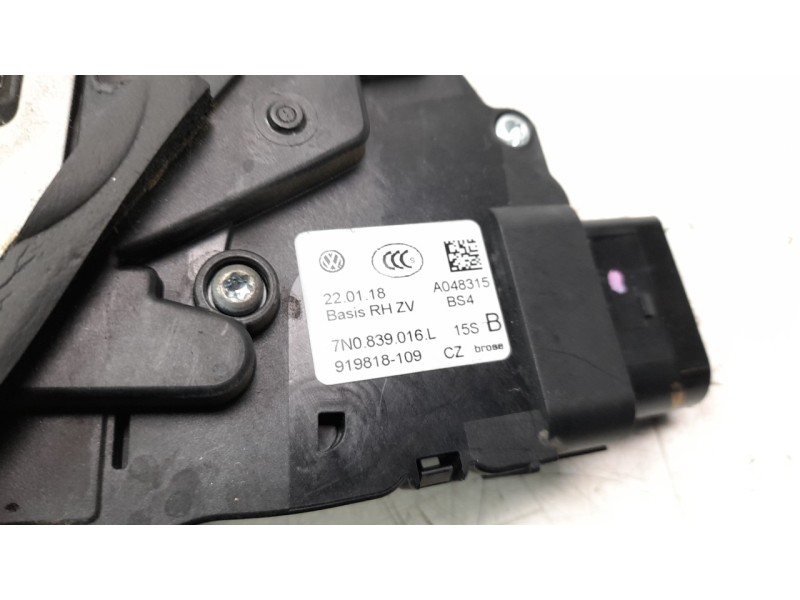 Recambio de cerradura puerta lateral derecha para seat alhambra (711) reference travel referencia OEM IAM 7N0839016L  