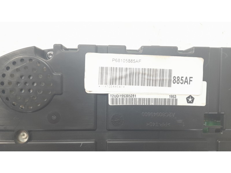 Recambio de cuadro instrumentos para jeep cherokee 2.0 m-jet cat referencia OEM IAM 68105885AC  