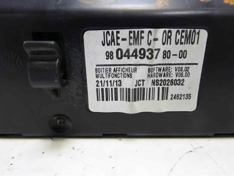 Recambio de pantalla multifuncion para citroen c4 lim. collection referencia OEM IAM 9804493780  
