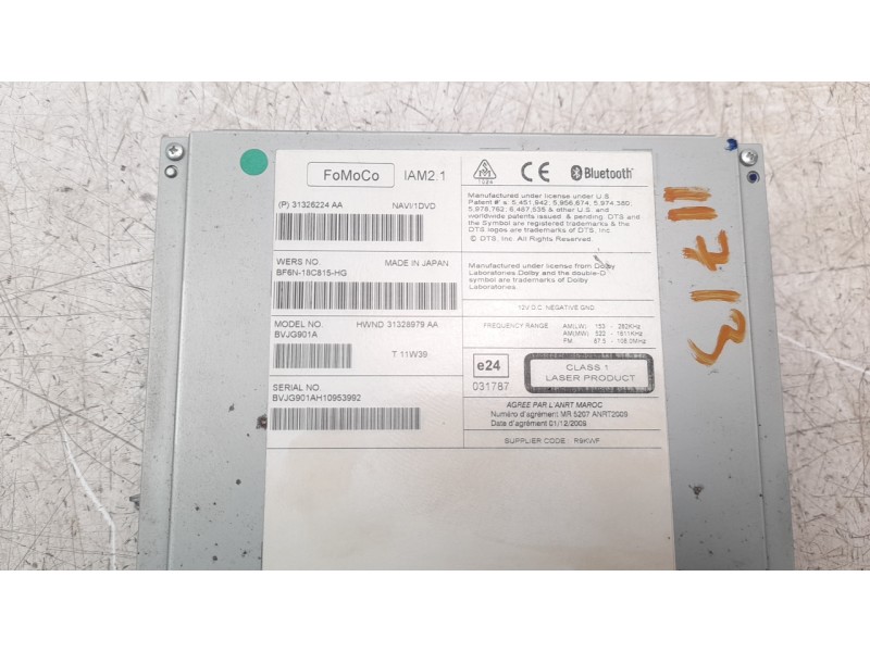 Recambio de sistema navegacion gps para land rover evoque 2.2 sd4 cat referencia OEM IAM BJ3214F667AF  