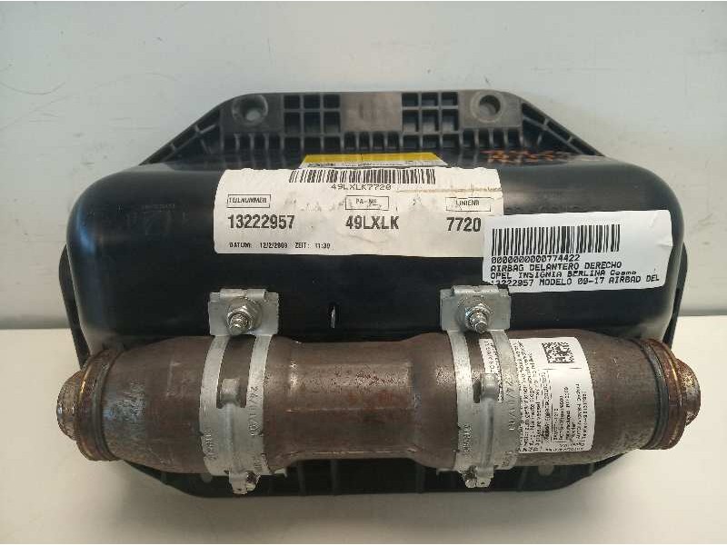 Recambio de airbag delantero derecho para opel insignia berlina cosmo referencia OEM IAM 13222957 608651100 