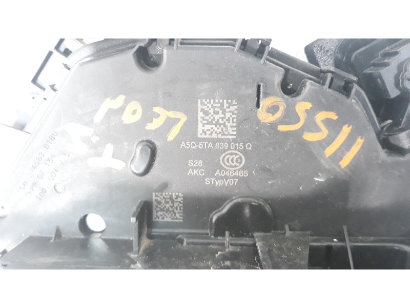Recambio de cerradura puerta trasera izquierda para seat leon sportstourer (kl8) referencia OEM IAM 5TA839015Q  