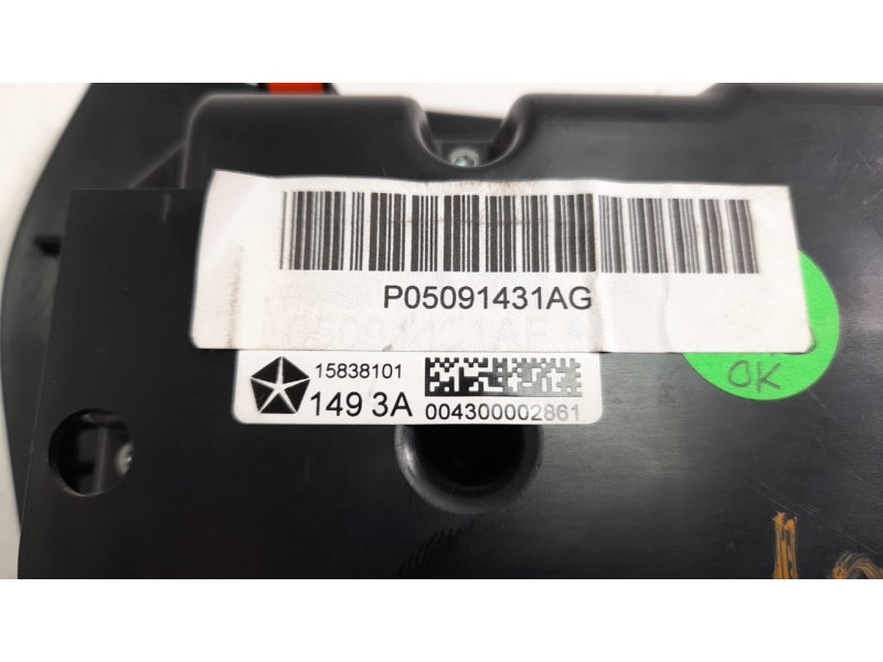 Recambio de mando climatizador para jeep cherokee 2.0 m-jet cat referencia OEM IAM P05091431AG  