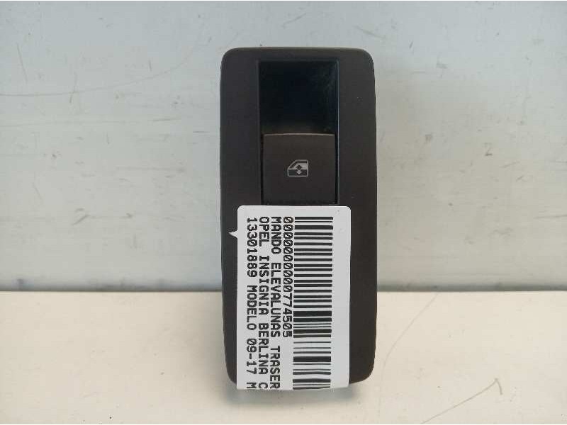 Recambio de mando elevalunas trasero izquierdo para opel insignia berlina cosmo referencia OEM IAM 13301889  