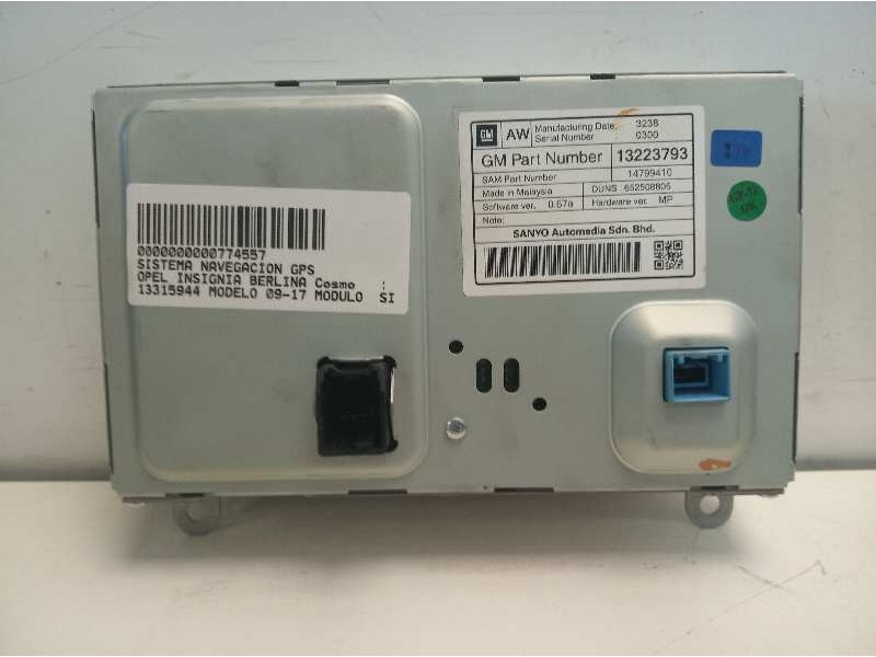 Recambio de sistema navegacion gps para opel insignia berlina cosmo referencia OEM IAM 13315944 13223793 13277913