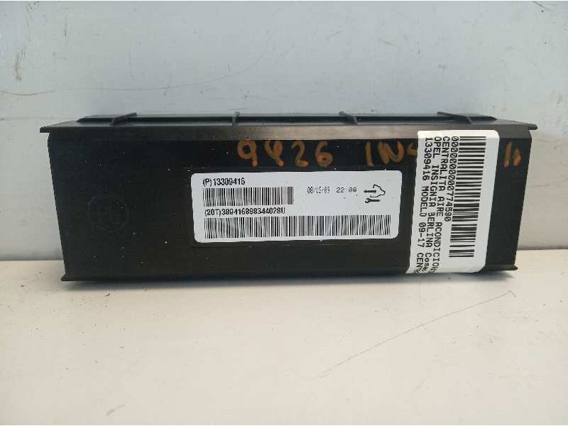 Recambio de centralita aire acondicionado para opel insignia berlina cosmo referencia OEM IAM 13309416  