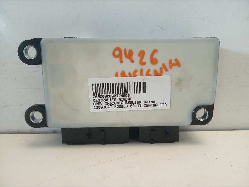 Recambio de centralita airbag para opel insignia berlina cosmo referencia OEM IAM 13503647 AS3647T090080184 404364B3SDM1018
