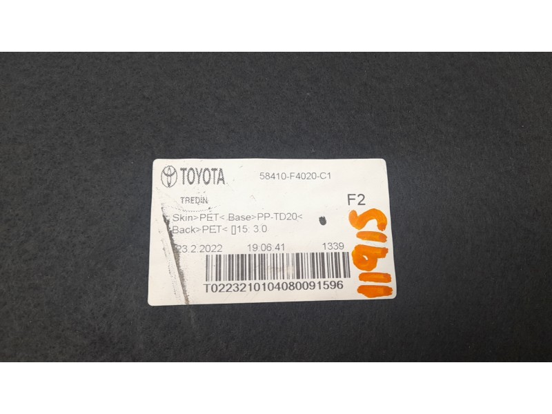 Recambio de bandeja trasera para toyota c-hr hybrid gr sport referencia OEM IAM 58410F4020C1  