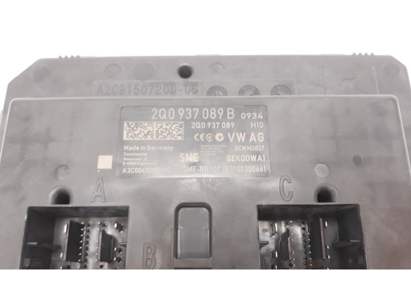 Recambio de modulo electronico para skoda fabia 1.0 tsi referencia OEM IAM 2Q0937089B A3C0045000400 