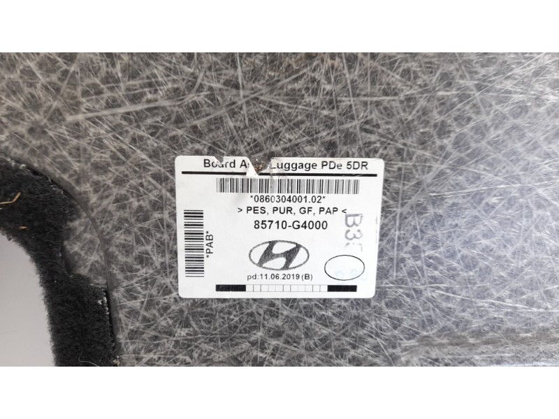 Recambio de bandeja trasera para hyundai i30 (pd) n line referencia OEM IAM 85710G4000  