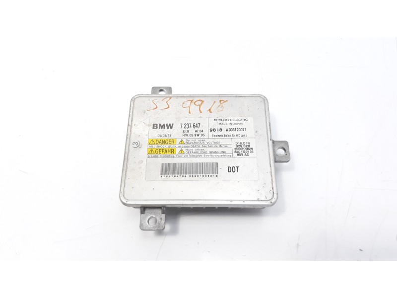 Recambio de centralita faros xenon para bmw serie 3 berlina (e90) 320d referencia OEM IAM 63117237647 MOD8609 W003T20071