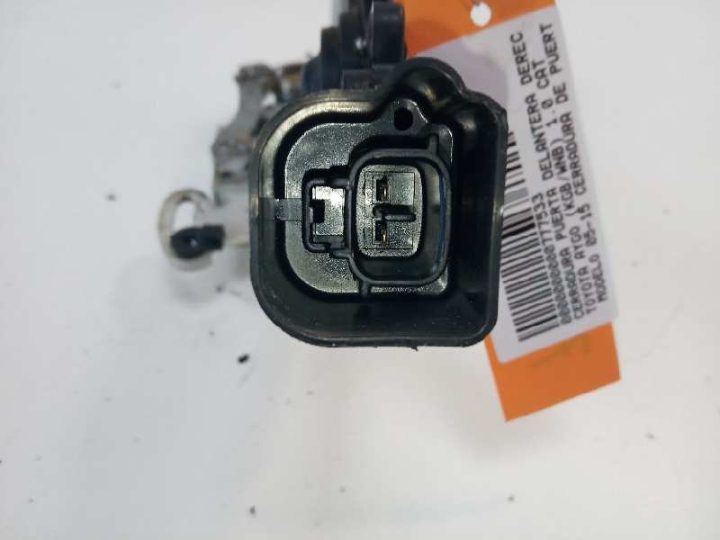 Recambio de cerradura puerta delantera derecha para toyota aygo (kgb/wnb) 1.0 cat referencia OEM IAM   