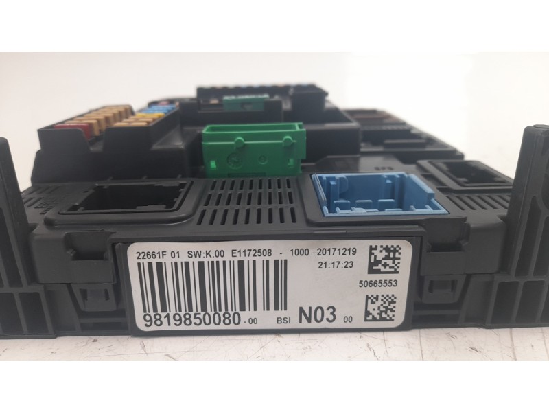 Recambio de caja reles / fusibles para peugeot 2008 (--.2013) 1.6 blue-hdi fap referencia OEM IAM 9819850080  
