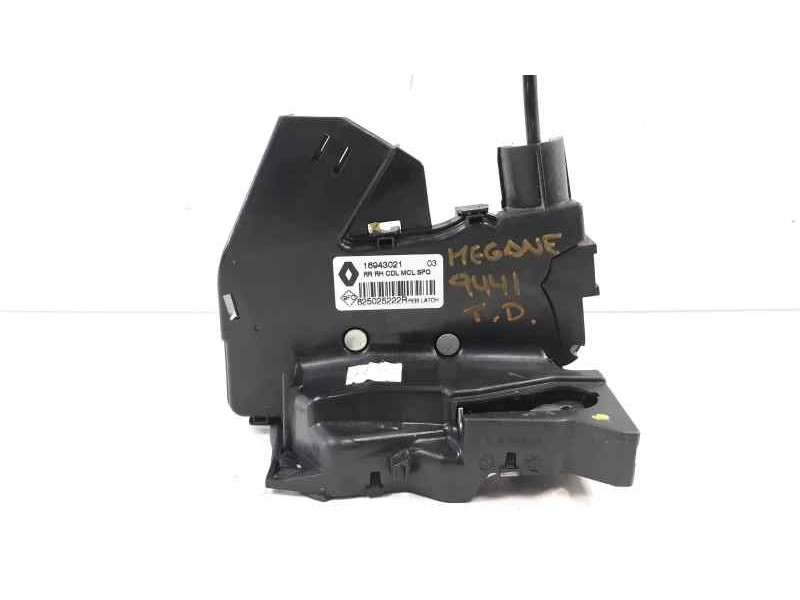 Recambio de cerradura puerta trasera derecha para renault megane iv berlina 5p intens referencia OEM IAM 16943021  