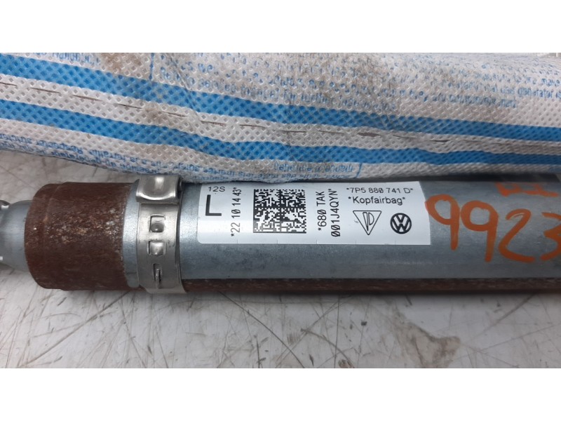 Recambio de airbag cortina delantero izquierdo para porsche cayenne (typ 92aa) 3.0 tdi cat referencia OEM IAM 7P5880741D  