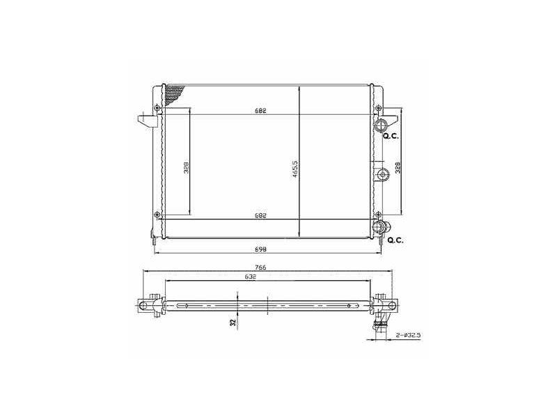 Recambio de radiador agua para ford galaxy (vy) ghia referencia OEM IAM 7M3121253A 53959 