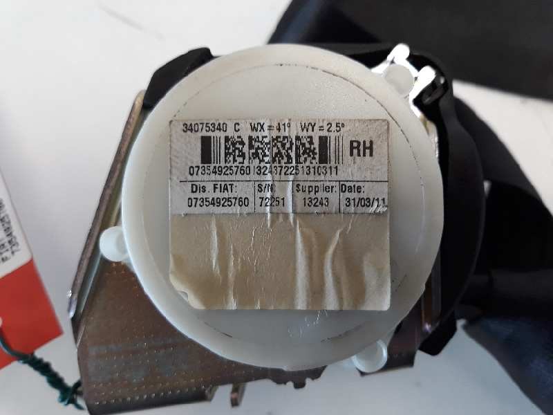 Recambio de cinturon seguridad trasero derecho para fiat nuova 500 (150) lounge referencia OEM IAM 7354925760  
