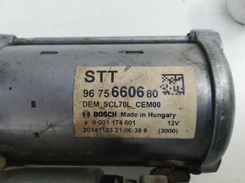 Recambio de motor arranque para peugeot 308 referencia OEM IAM 9675660680 ARF890501BS 