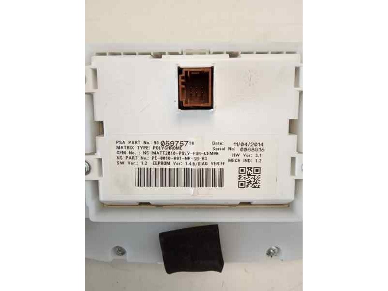 Recambio de cuadro instrumentos para peugeot 208 active referencia OEM IAM 9813869080  