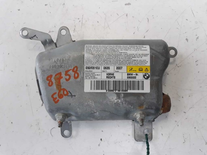 Recambio de airbag lateral derecho para bmw serie 5 berlina (e60) 520d referencia OEM IAM 6963022  