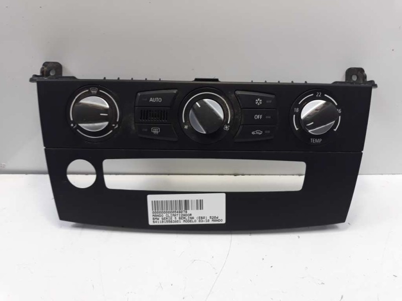 Recambio de mando climatizador para bmw serie 5 berlina (e60) 520d referencia OEM IAM 6411915563801  