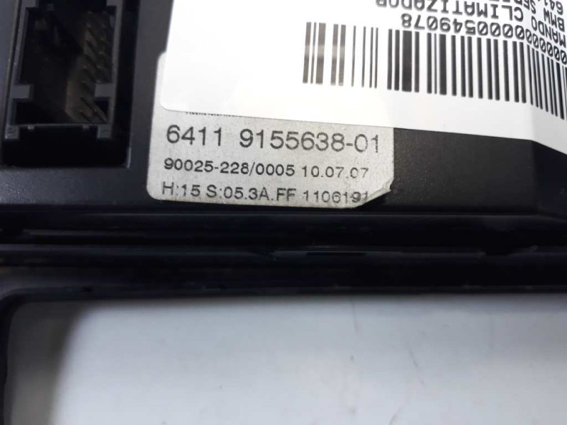 Recambio de mando climatizador para bmw serie 5 berlina (e60) 520d referencia OEM IAM 6411915563801  