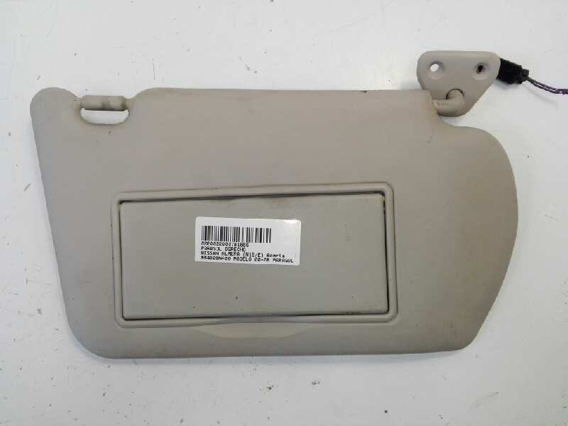 Recambio de parasol derecho para nissan almera (n16/e) acenta referencia OEM IAM 96400BN400  